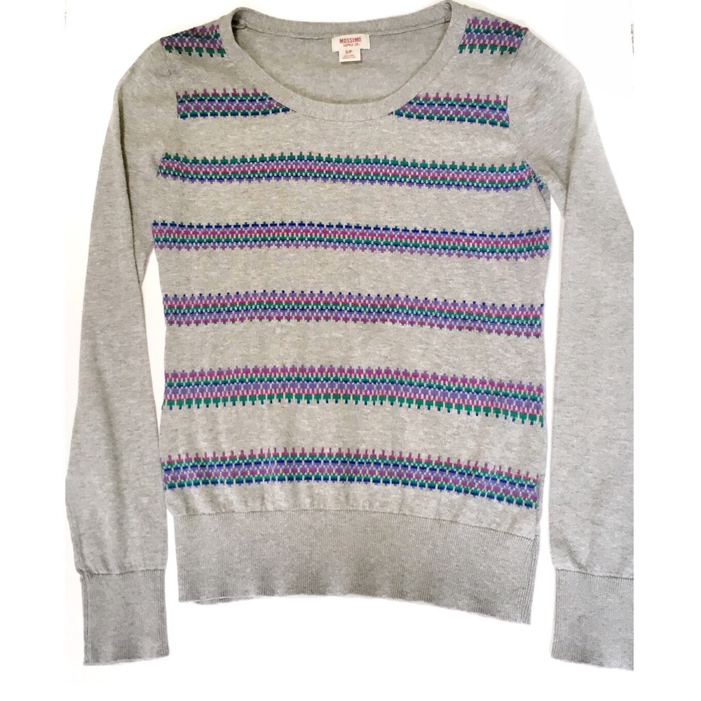 Fair Isle Striped Sweater